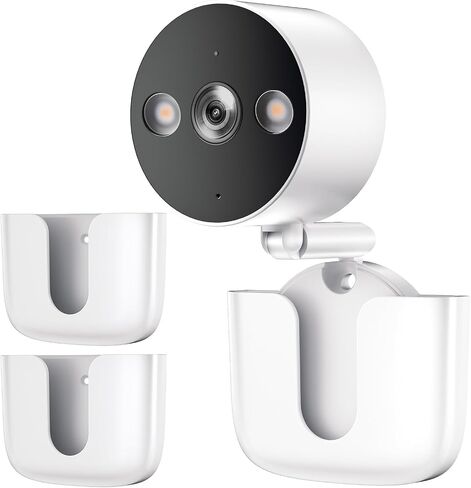 Introducing Adhesive Camera Mount,Fit for Tapo Link Camera C120 ,No Drilling Mount Bracket,Easy Installation Holder for Tapo Link Indoor Outdoor Security System,Black,2Pack (Camera is NOT Included) in Kuwait