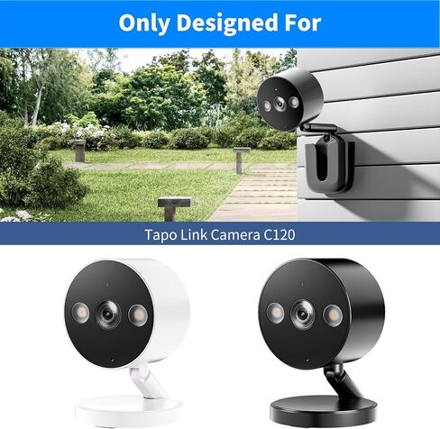 إدخال تركيب الكاميرا اللاصقة ، مناسب لكاميرا Tapo Link C120 ، بدون شريحة حفر حفر ، حامل تثبيت سهل لنظام الأمان في الهواء الطلق الداخلي ، الأسود ، 2Pack (لم يتم تضمين الكاميرا) in Kuwait