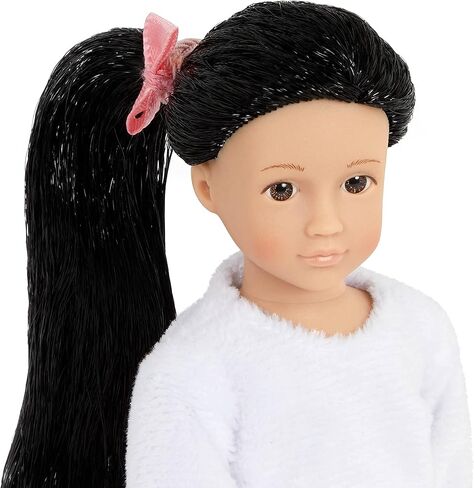 Lori Dolls – Marina's Terrace Set– Mini Doll & Toy Terrace Furniture – 6-inch Doll & Dollhouse Accessories – Chairs, Table, Umbrella, Lemonade – Play Set for Kids – 3 Years + in Kuwait