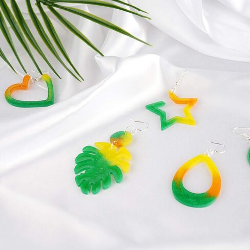 NiArt Beauty Jewelry Holder Epoxy Resin Silicone Casting Mold Kit, 2PCS Earing Stand Display for Necklaces Bracelets Storage Jewelry DIY Crafts Arts Handcraft Home Decoration Gift in Kuwait