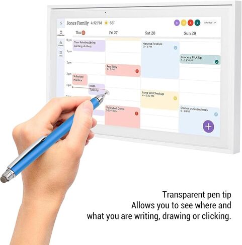 قلم متوافق مع تقويم المناور ، تغيير شاشة Smart Smart ، Canupdog Kaclendar Digital ، القلم السعوي Dualtip ، قلم سعصاء Tip Tip (Rose Red) in Saudi Arabia