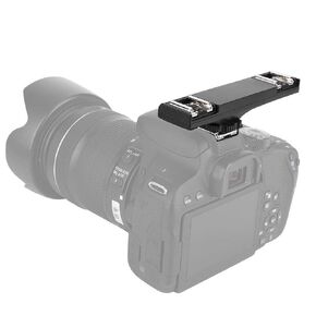 Dual Hot Shoe Splitter, Quality Ultralight Dual Hot Shoe Splitter Dual Hot Shoe Flash Speedlite Light Bracket for SLR Camera Camcorder(Type - 2)
