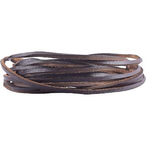 حبل من الجلد الحقيقي من KONMAY Jewelry، 40 ياردة 1.0 مم من الجلد المختلط للقلائد والأساور وصناعة المجوهرات والحرفية والتضفير in Kuwait