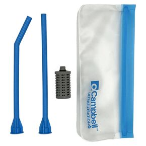 Campbell Ultrafiltration+ on the Go Filter Straw - قابلة لإعادة الاستخدام ، وغسالة الصحون آمنة للمشي لمسافات طويلة ، والتخييم ، والسفر - يزيل 99.9 ٪ من ملوثات المياه ، متوافقة مع معظم الأكواب أو البهلوانات أو معظم الزجاجات