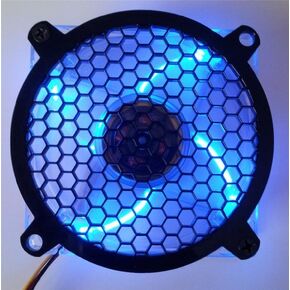 Custom 80mm Acrylic Honeycomb Computer Fan Grill for Desktop, Radiator