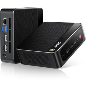 Beelink Mini PC, SER5 MAX Ryzen 7 6800U (8C/16T, Turbo 4.7GHz), 32GB LPDDR5 RAM 1TB PCIe4.0 SSD, Mini Desktop Computers Support 4K Triple Display/WiFi 6/BT5.2/DP+HDMI+USB-C/RJ45 1000M LAN