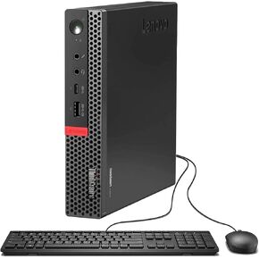 Lenovo ThinkCentre M920q Tiny Desktop Mini Computer PC, Intel Core i7-8700T, 16GB RAM, 512GB SSD, Keyboard & Mouse, HDMI, DisplayPort, Windows 11 Pro (Renewed)