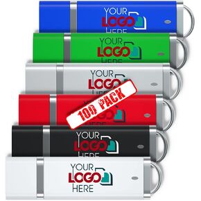 محركات فلاش USB 2.0 المخصصة مخصصة بسعة 16 جيجا بايت مع شعارك - للاستخدام الترويجي - 50 حزمة
