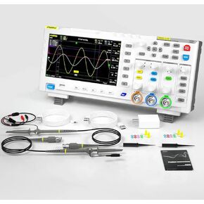 FNIRSI-1014D Desktop Oscilloscope 100MHZ*2 1GS/s 2 in 1 Dual Channel Digital Oscilloscope 10MHZ Signal Generator