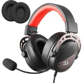 Redragon H730 USB سماعة ألعاب سلكية-برامج تشغيل 53 مم ، 360 درجة صوت مكاني ، ميكروفون قابل للانفصال عن الضوضاء ، وسائد أذن قابلة للاستبدال المغناطيسي ، تعمل سماعات الرأس الزائدة على أجهزة الكمبيوتر/PS4/PS5 ، أبيض in Kuwait