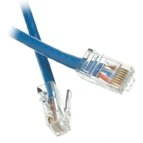 ACL 6 Inch Cat5e RJ45 Bootless Ethernet Lan Cable, Blue, 10 Pack