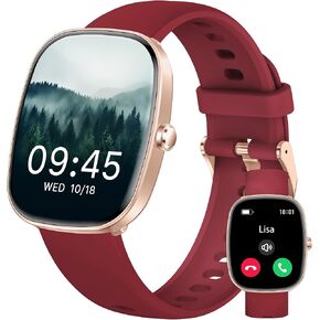 Smart Watch for Men Women Make/Answer Calls,1.83"Fitness Tracker with Sleep Tracker/Blood Pressure/Heart Rate Monitor,Pedometer,100+ Sport Modes,IP68 Waterproof,350 Mah, Compatible with Android&iPhone