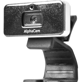 DataLocker AlphaCam H HD 1920×1080 Webcam for PC with Microphone - 74° Wide Angle Computer Camera for Desktop with 4X Zoom, TAA Compliant Plug and Play USB Webcam for Online Calling, Zoom/Skype
