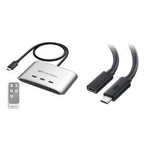#1 Cable Matters 20Gbps USB C Switch #2 Cable Matters 40Gbps USB 4 Extension Cable