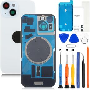 Agcut for iPhone 15 Back Glass Placensive for iPhone 15 خلفية زجاجية مقاومة للماء وعدسة الكاميرا+مجموعة أدوات إصلاح احترافية (خضراء) in Saudi Arabia