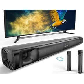 Saiyin Sound Bar for Smart TV, 31 Inches,90W Detachable Soundbar Home Theater Surround Sound System for TV/PC/Gaming/Projectors,Bluetooth 5.3 TV Sound Bar with TV ARC/Optical/AUX/Wall Mount