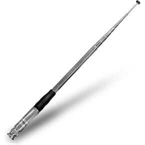 Radtel RTA-27B Telescopic 27MHz CB Antenna BNC Male Connector for Radtel RT-860 RT-880 RT-880G UV-98 Plus HH50WXST HH50 MRHH350FLT C75WXST 75-822 75-785 MHS75 BC75XLT PRO401HH Handheld Radio
