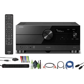 Yamaha RX-A4A AVENTAGE 7.2-Channel Surround Sound Network AV Receiver MusicCast Built-in Wi-Fi and Bluetooth Streaming Home Theater System Bundle with Accessories