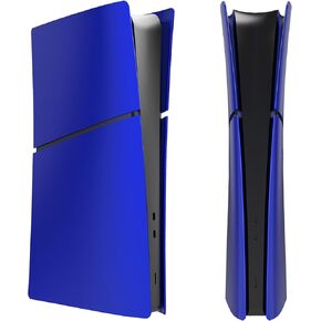 Console Cover Plates for PS5 Slim,Faceplate Protective Shell Replacement Accessories for Playstation PS5 Slim,Console Side Dust Skin Covers Case (Blue,Digital Edition)