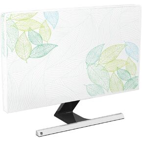 Baocicco Multicolored Flowers Monitor Dust Cover 22, 23, 24, 25 Inch Waterproof Computer Monitor Cover Anti-Static Dustproof Protective Cover for LCD/LED/HD Full Body Cover for Computer Screen