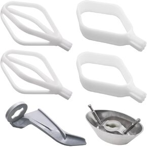 Cake Paddles & Cookie Paddles & Dough Hook Extender with Metal Whip Driver Compatible with Universal Mixers