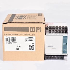 PLC Programmable Controller FX1S-14MR-001 The FX1S is Suitable for The Smallest Package, Provides up to 30 I/Os, and can Transfer Data via Serial Communication FX1S Series AC 220V Power Supply Relay