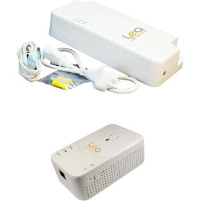 NetPower1800 PoE/PLC + NetSocket1800 PLC Kit. HPAV2 PLC Ethernet Over Powerline Adapter and 30W PoE with Built-in HPAV2 PLC Communications