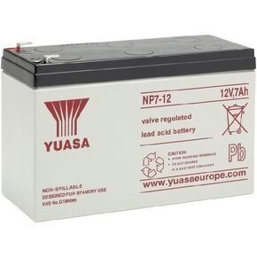 YUASA - NP7-12 AGM S65-12V 7.0Ah - Sealed Lead Acid Rechargeable Battery