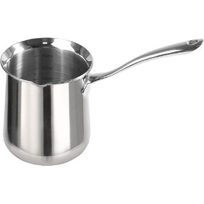 IMEEA Turkish Coffee Maker, SUS304 Stainless Steel Briki Greek & Arabic Coffee Pot (20oz)