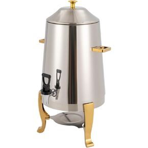 Commercial Stainless Steel Coffee Maker Hot Water Urn for Catering, 3.4 Gal/ 13L Large Coffee Dispenser, Hot Drink Dispenser with Spigot for Hot Water Coffee Chocolate Tea