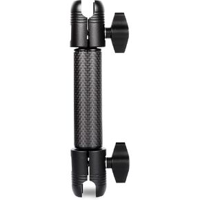 Carbon Fiber Expansion（5.9"/15cm） Double Socket Arm for 1"/25mm Ball Powerful Clamp，Compatible with RAM Mount