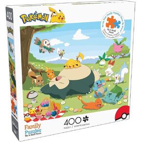 Buffalo Games - Pokemon - Pokemon Picnic - 400 Piece Jigsaw Puzzle for Families Challenging Puzzle Perfect for Family Time - 400 Piece Finished Size is 21.25 x 15.00