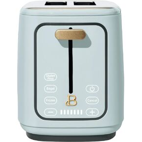 Beautiful 2 Slices Toaster with Touch-Activated Display, 7 Browning Settings, Bagel & Frozen Bread Presets, Slide-Out Crumb Tray Stylish Kitchen Toaster by Drew Barrymore (White Icing)