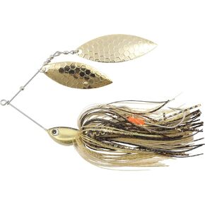 NORTHLAND TACKLE Reed-Runner Magnum SPINNERBAIT / 6" / 3/4 OZ - #4/0 HK/Gold Shiner