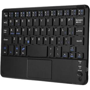 VBESTLIFE Ultra Slim Wireless Bluetooth Keyboard with Touchpad Rechargeable Universal Portable Keyboard for Windows Android Tablet PC Smartphone