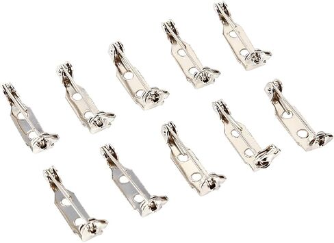 HEEPDD Jewelry-making Pin Backs, 50 Pcs Silver Pin Set, 4 Sizes Safety Catch Rolling Brooch Lock Back Clasp for DIY Crafts, 20/25/32/38mm(20mm) in Kuwait