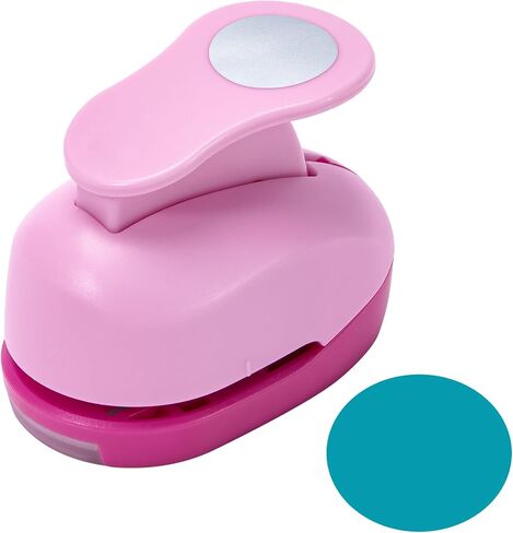 Katfort 1 Inch Circle Punch, Circle Hole Punch 2pcs, Circle Punches for Paper Crafts, Cardstock, Brand Label, Gift Wrapping, Greeting Cards and Scrapbooks, Blue in Kuwait
