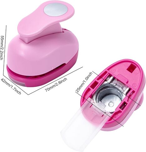 Katfort 1 Inch Circle Punch, Circle Hole Punch 2pcs, Circle Punches for Paper Crafts, Cardstock, Brand Label, Gift Wrapping, Greeting Cards and Scrapbooks, Blue in Kuwait