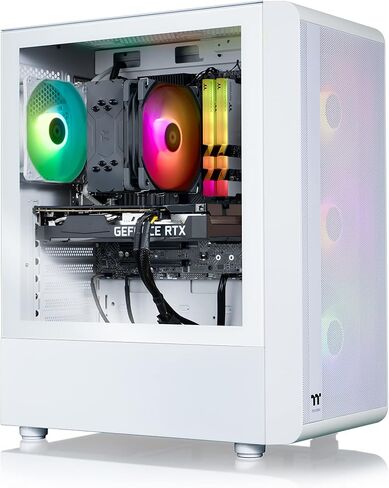Thermaltake LCGS Quartz i1460 Gaming Desktop (Intel Core™ i5-14400F, ToughRam DDR4 3600Mhz 16GB RGB Memory, NVIDIA GeForce® RTX 5060, 1TB NVMe M.2, WiFi, Windows 11) S2QT-B760-560-LCS in Kuwait