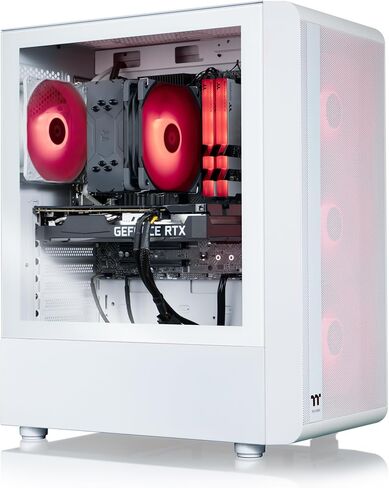 Thermaltake LCGS Quartz i1460 Gaming Desktop (Intel Core™ i5-14400F, ToughRam DDR4 3600Mhz 16GB RGB Memory, NVIDIA GeForce® RTX 5060, 1TB NVMe M.2, WiFi, Windows 11) S2QT-B760-560-LCS in Kuwait