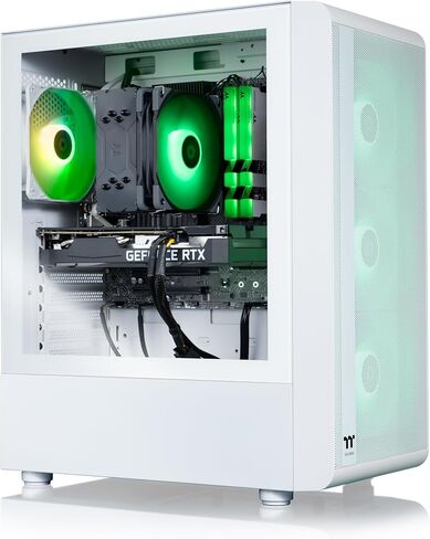 Thermaltake LCGS Quartz i1460 Gaming Desktop (Intel Core™ i5-14400F, ToughRam DDR4 3600Mhz 16GB RGB Memory, NVIDIA GeForce® RTX 5060, 1TB NVMe M.2, WiFi, Windows 11) S2QT-B760-560-LCS in Kuwait