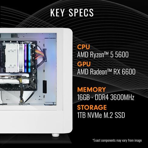 Thermaltake LCGS Quartz I1460 Gaming Desktop (Intel Core ™ I5-14400F ، ToughRam DDR4 3600MHz 16GB RGB Memory ، NVIDIA GEFORCE® RTX 5060 ، 1TB NVME M.2 ، WIFI ، Windows 11) S2QT-B760-560-560-560 in Saudi Arabia