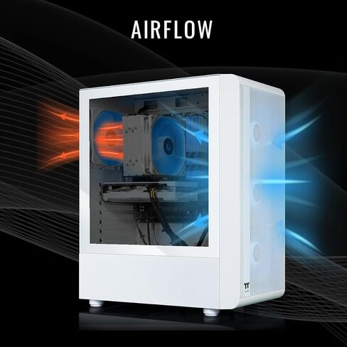 Thermaltake LCGS Quartz I1460 Gaming Desktop (Intel Core ™ I5-14400F ، ToughRam DDR4 3600MHz 16GB RGB Memory ، NVIDIA GEFORCE® RTX 5060 ، 1TB NVME M.2 ، WIFI ، Windows 11) S2QT-B760-560-560-560 in Saudi Arabia