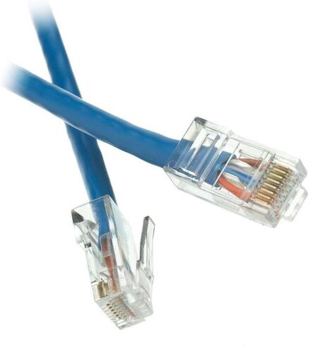ACL 6 Inch Cat5e RJ45 Bootless Ethernet Lan Cable, Blue, 10 Pack in Saudi Arabia