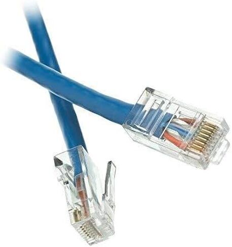 ACL 6 Inch Cat5e RJ45 Bootless Ethernet Lan Cable, Blue, 10 Pack in Saudi Arabia