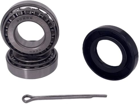 2 Set Fits 25mm Axles Trailer Wheel Hub Kit, 30205 Bearings, TC30x52x10mm Seal, OD 52mm Dust Cover and Cotter Pin.… in Kuwait
