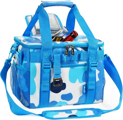 Tirrinia Soft Cooler Bag 24 Cans, Insulated Leakproof Portable Cooler with Lightweight & Adjustable Strap - Small Beach Cooler for Camping, Travel, Car, Picnic, Lunch Cooler Box in Saudi Arabia