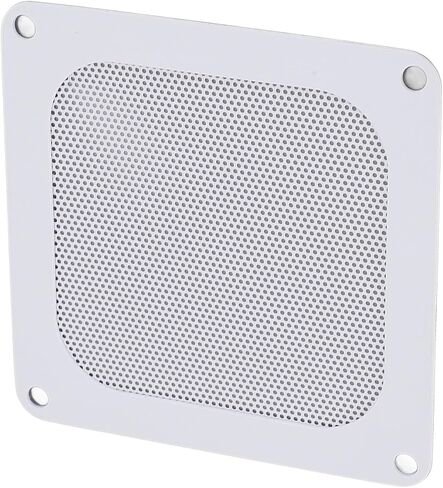 4PCS PVC Computer Fan Filter Grills Magnetic Frame PC Fan Dust Mesh PC Cooler Filter 3.66x3.66in for Desktop PC Fan and Case Ventilation (White) in Kuwait