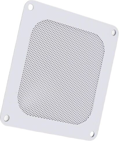 4PCS PVC Computer Fan Filter Grills Magnetic Frame PC Fan Dust Mesh PC Cooler Filter 3.66x3.66in for Desktop PC Fan and Case Ventilation (White) in Kuwait