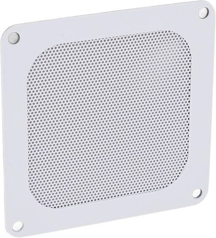 4PCS PVC Computer Fan Filter Grills Magnetic Frame PC Fan Dust Mesh PC Cooler Filter 3.66x3.66in for Desktop PC Fan and Case Ventilation (White) in Kuwait